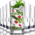 Bravario Unbreakable Plastic Drinking Glasses 17 oz | Dishwasher Safe by Bravario