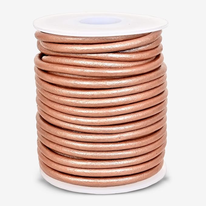GENIQUE Real/Genuine Round Leather String Cord - Image 2