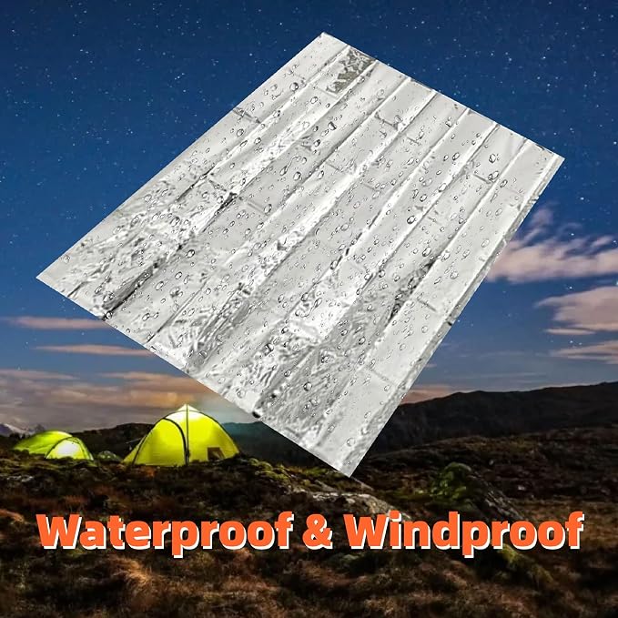 6 Pack Emergency Thermal Blankets - Image 4