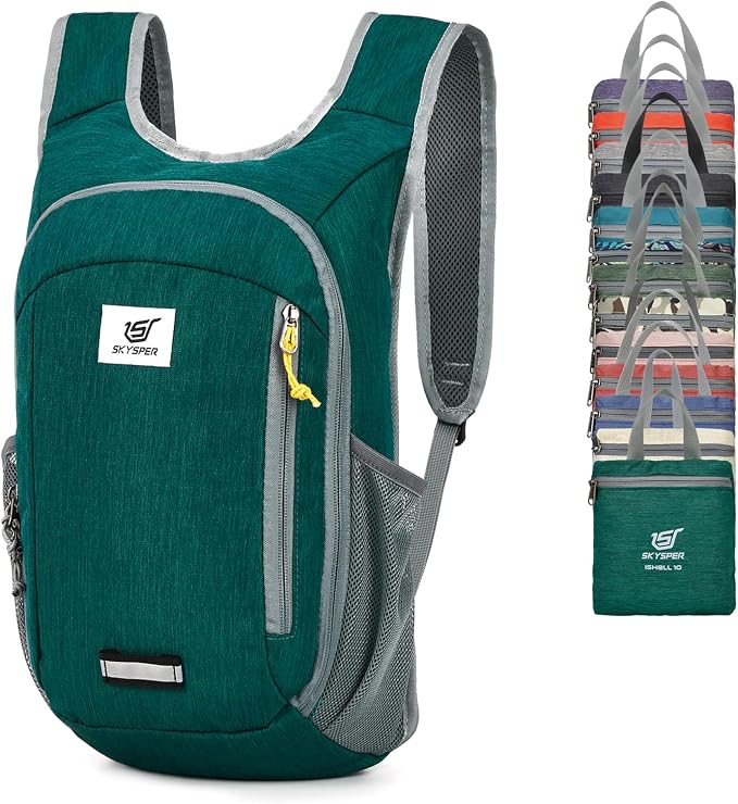 SKYSPER Small Daypack 10L Hiking Backpack Packable Lightweight Travel Day Pack by SKYSPER