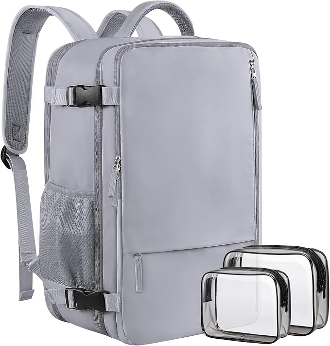 Sinaliy Travel Backpack for Women & Men, 40L Carry-On, 17-Inch Laptop, by Sinaliy