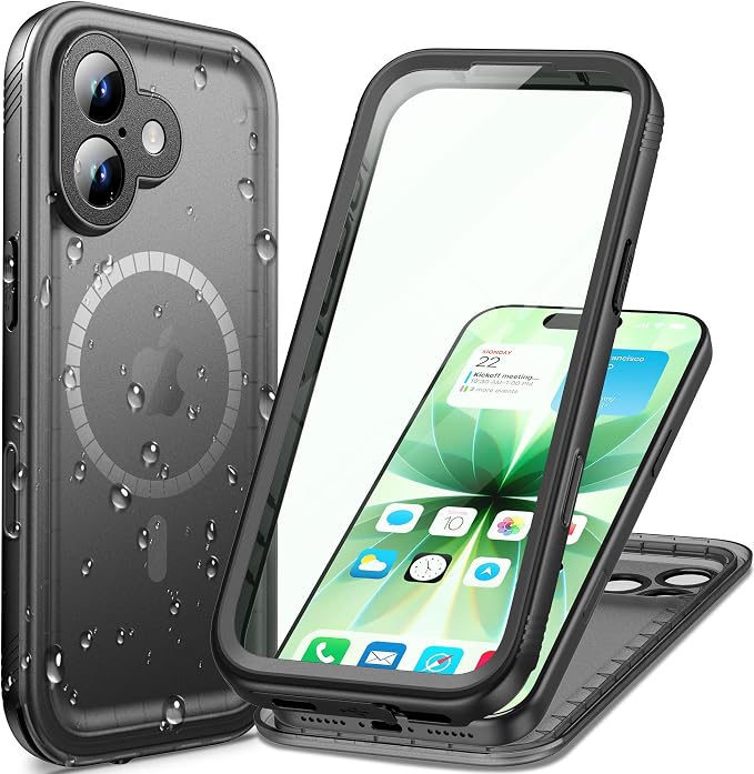 Cozycase for iPhone 17 Waterproof Case Full-Body Bumper Shockproof Dustproof by Cozycase
