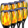 TomCare 8 Pack Outdoor Solar Lights Flickering Flames Torch Decorative Garden by TomCare