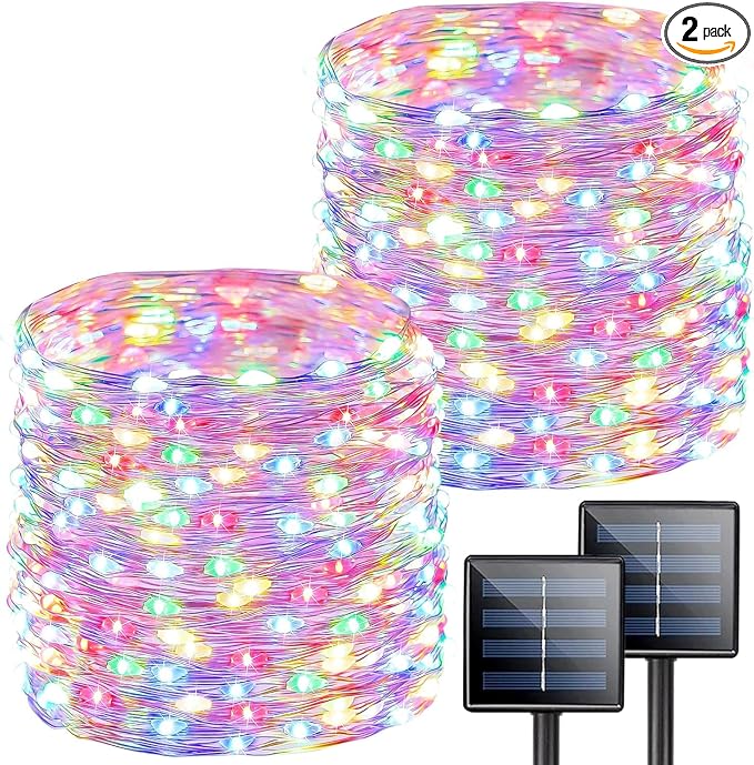 Extra-Long 144FT Solar String Lights by SANJICHA