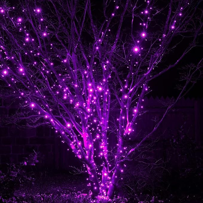 DAZZLE BRIGHT Halloween 300 LED String Lights, 100FT Connectable String Lights - Image 6