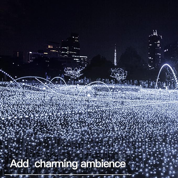 suddus 33ft 100 LED Outdoor String Lights, Led Twinkle Lights - Image 3