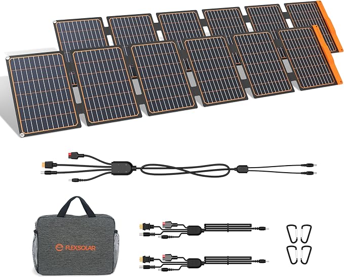 FlexSolar 2PCS 60W Portable Solar Panels Chargers by FlexSolar