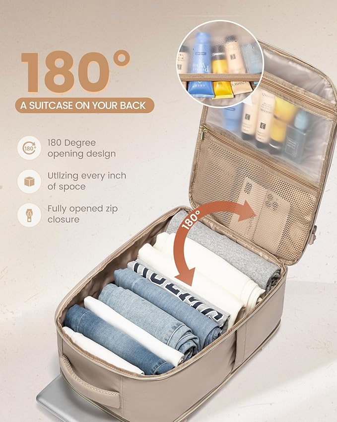 LOVEVOOK Travel Backpack Carry on Flight Approved 50L, Waterproof TSA Travel - Image 3