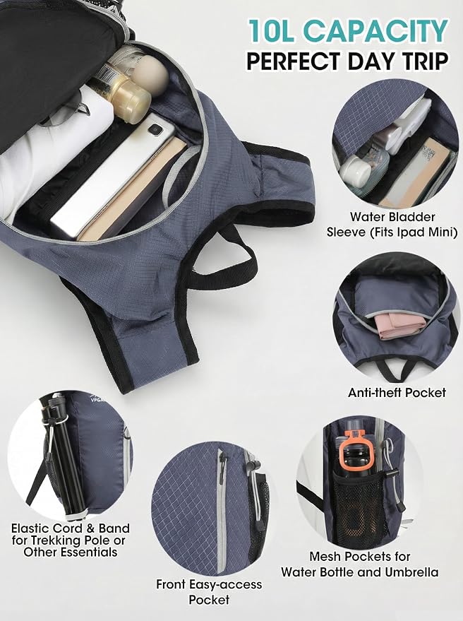 Foldable Small Hiking Backpack - Image 4
