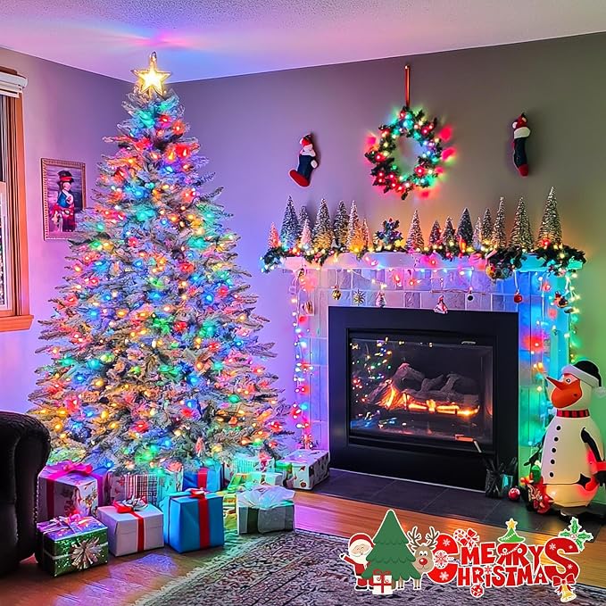 JMEXSUSS 132ft 400 LED Christmas Lights Indoor Outdoor Waterproof, 8 Modes - Image 8