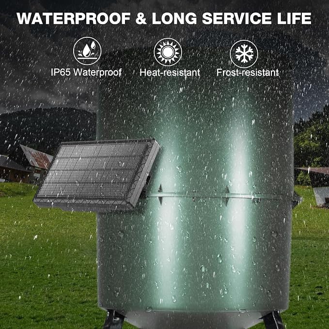 Solar Panel for Deer Feeder, 12V 1.98W Solar Panel Outdoor IP65 Waterproof - Image 4