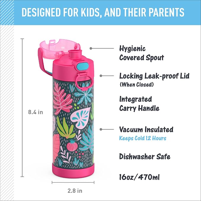 THERMOS FUNTAINER 16 Ounce Stainless Steel Vacuum Insulated Bottle - Image 3