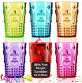 Muldale Vintage Plastic Drinking Glasses Set of 6 by Muldale