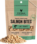 Vital Essentials Freeze Dried Cat Treats | Salmon Bites, Single Protein | by VitalEssentials
