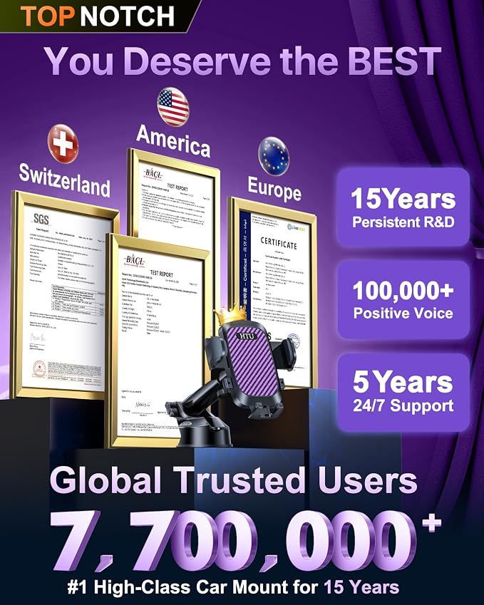 HTU 2026 Ultimate Best【True Military-Grade & Safety Cert】Car Phone - Image 3