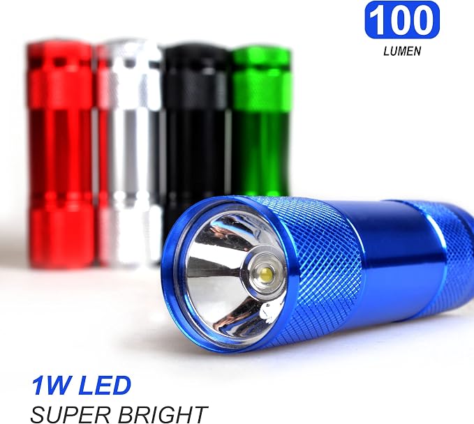 FASTPRO 20-Pack 100 Lumen Super Bright Aluminum LED Flashlights Set, - Image 5