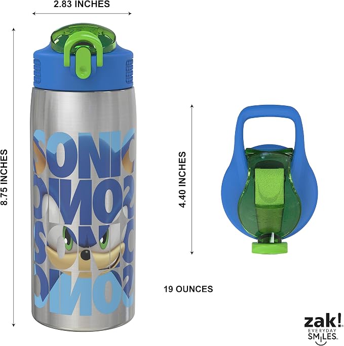 Zak Designs Sonic the Hedgehog Water Bottle - Image 5
