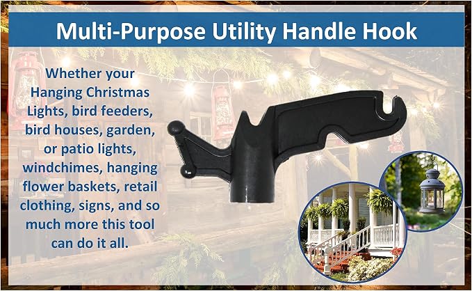 JSP Manufacturing Multi-Purpose Plastic Utility Hook Screw On Pole Attachment - Image 5