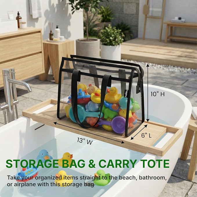 HOLAY 4 Pack Clear Toy Storage Bags - Image 7