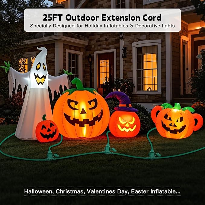 25FT Outdoor Extension Extension Cord - Image 2
