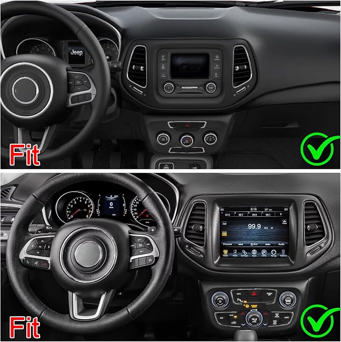 10" Android 13 Car Stereo for Jeep Compass 2017-2019, 2.5D 1080P HD Touch Screen - Image 9