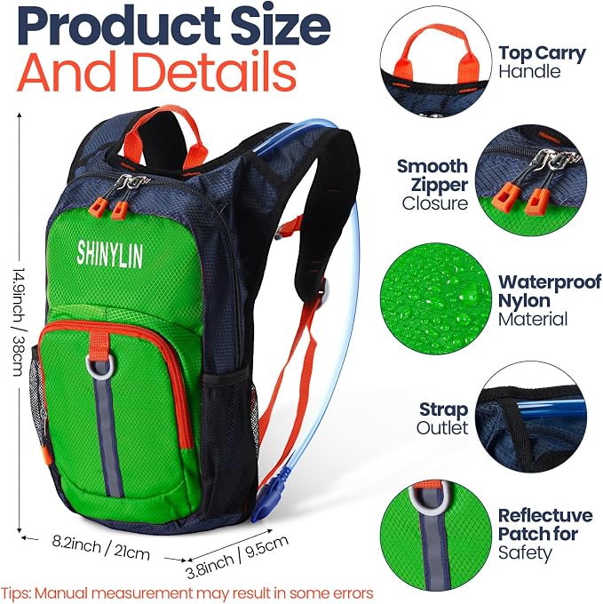 Shinylin 2 Pcs Kids Hydration Backpack - Image 2