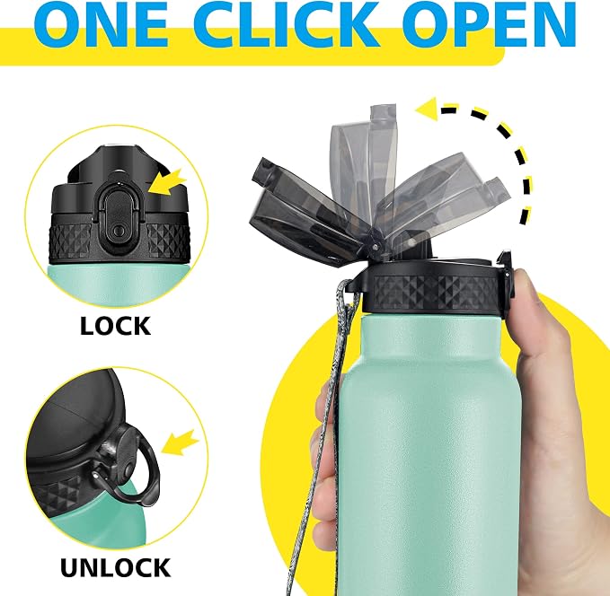 Han's Bottle Sports Water Bottle - 24 Oz - Image 4