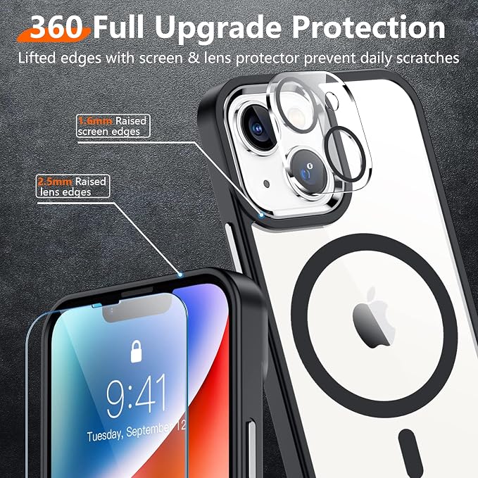 Red2Fire Magnetic for iPhone 15 Plus Case for iPhone 14 Plus Case Clear - Image 5