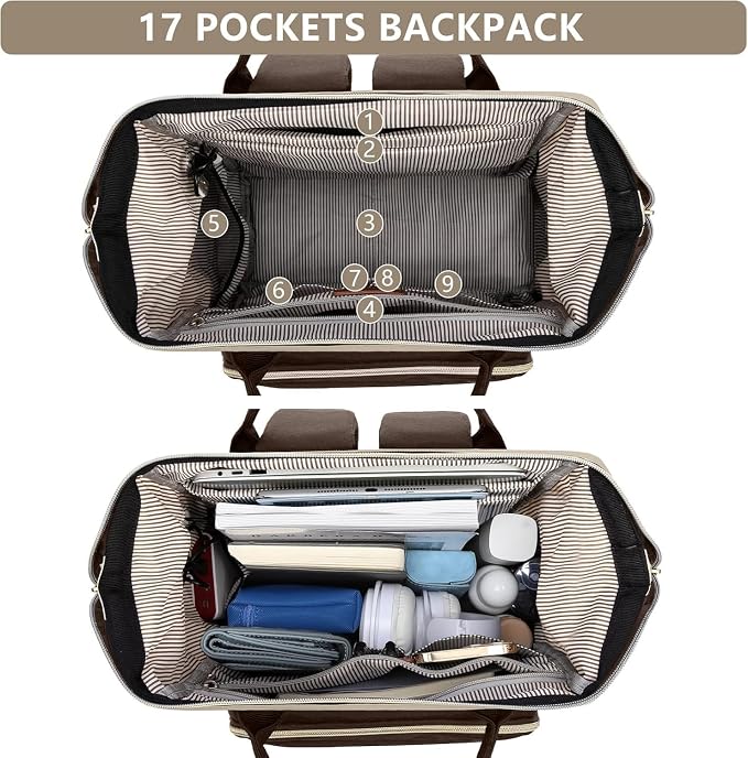 Laptop Backpack Women Work Bag: 15.6 inch Work Bookbag - Image 4
