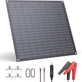 ZOUPW 30W 12V Solar Battery Charger, 12V Solar Battery Maintainer Trickle by ZOUPW
