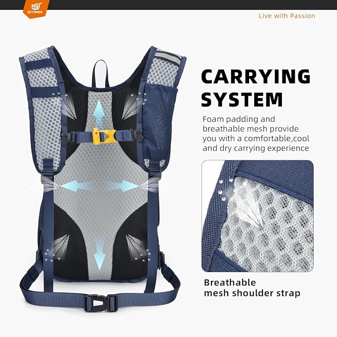 SKYSPER Small Hiking Backpack - 25L Travel Daypack Lightweight Bag Water - Image 3