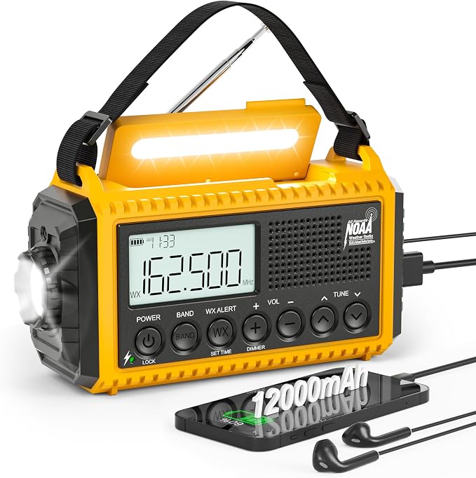 Eoxsmile Emergency Radio 12000mAh by Eoxsmile