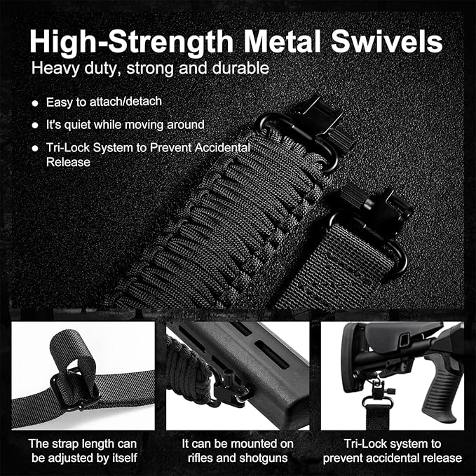 VVAAGG Two-Point Paracord Rifle Sling - Image 3