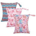 ALVABABY 3pcs Cloth Diaper Wet Dry Bags Waterproof Reusable by ALVABABY
