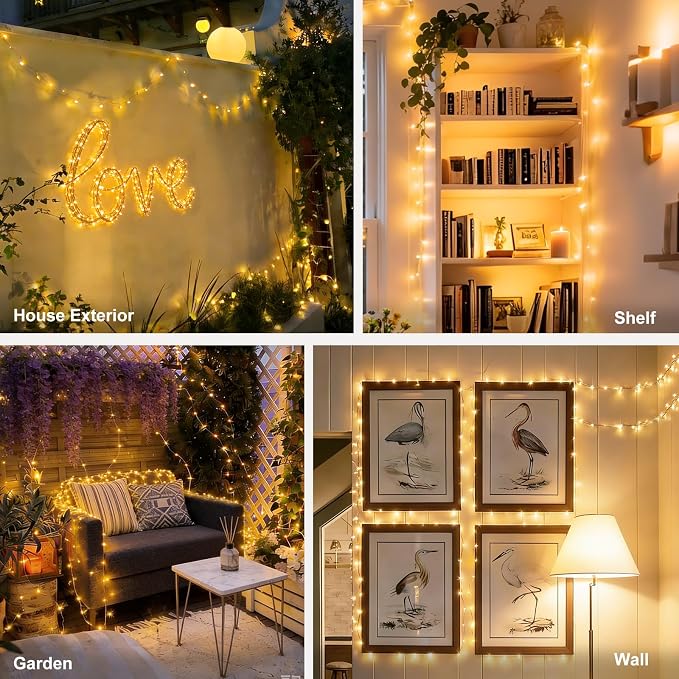 suddus Flexible Copper String Lights Waterproof Decorative Fairy Lights Warm - Image 6