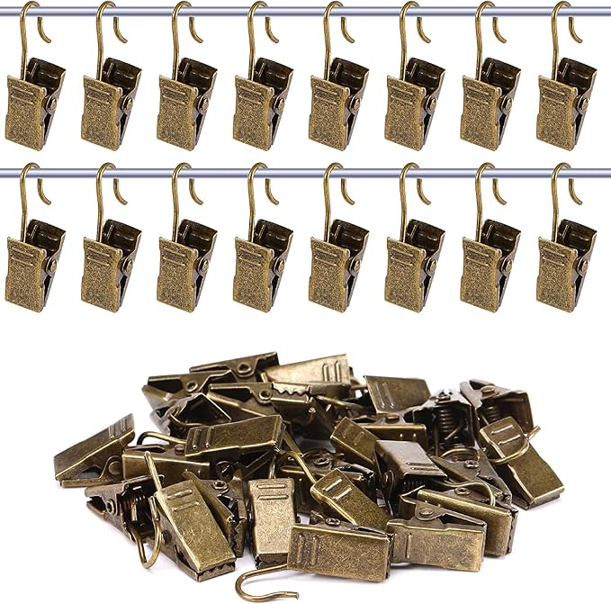 JANYUN 120 Pack Clip Hook Set Curtain Clips - Image 7