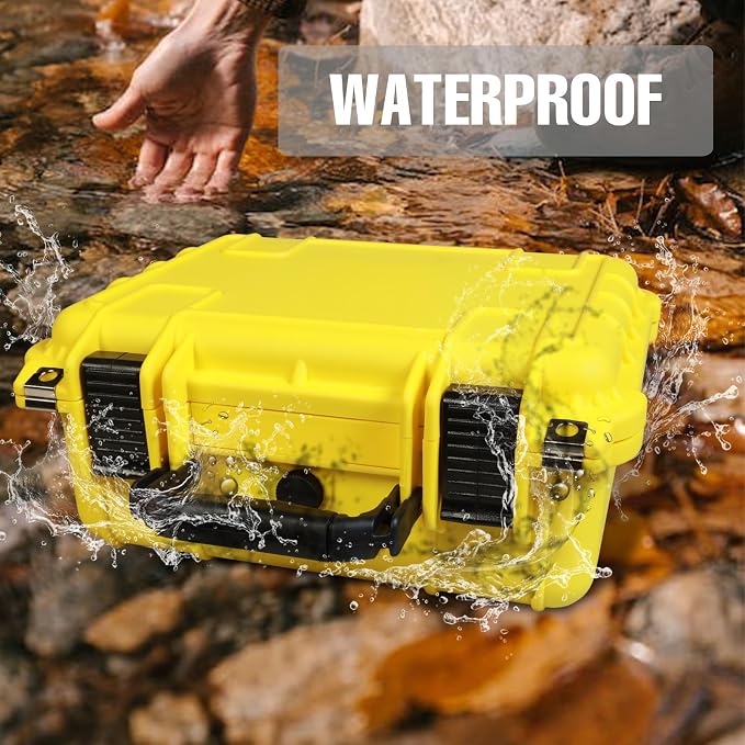 Jack Boss 14x 11.5x 6.5 Inch Hard Case, Portable Weather Waterproof Protective - Image 4