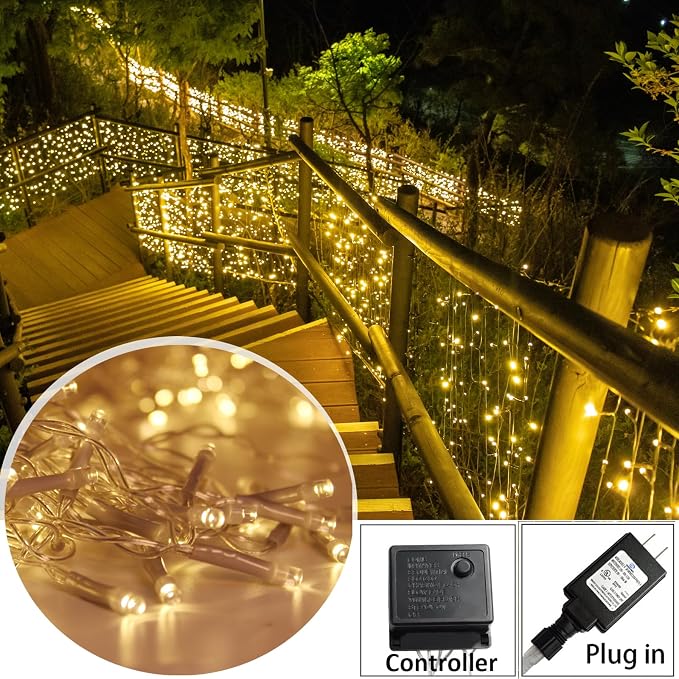 Solhice LED Curtain Lights Outside 40ft x 3ft - Image 3