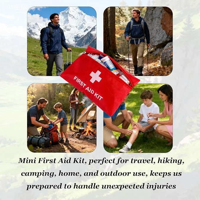 QCWN 20 Pack Empty First Aid Bag Mini Medical Kit Pouch Small Travel Emergency - Image 6