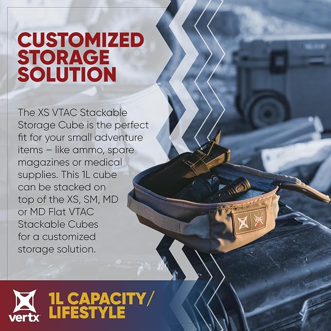 Vertx VTAC Stackable Storage Cube, Car Tactical Gear Carry Bag Organizer - Image 2