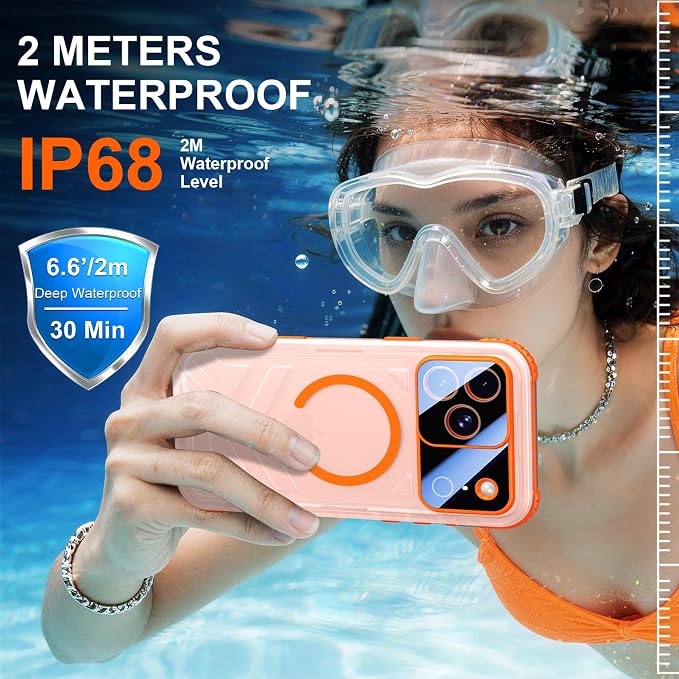 SPIDERCASE Magnetic for iPhone 17 Pro Max Case Waterproof, 12FT Military - Image 3