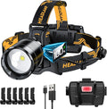 Bright Headlamp Adjustable Focus Motion Sensor Warning Light, 8 Modes 80 Hours by XILUO