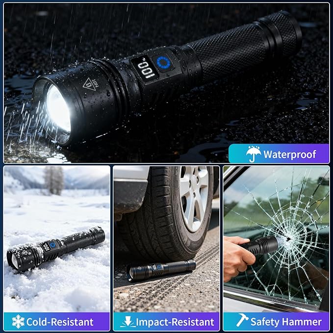 Rechargeable Flashlights High Lumens, LED Flashlight Powerful, Handheld - Image 5