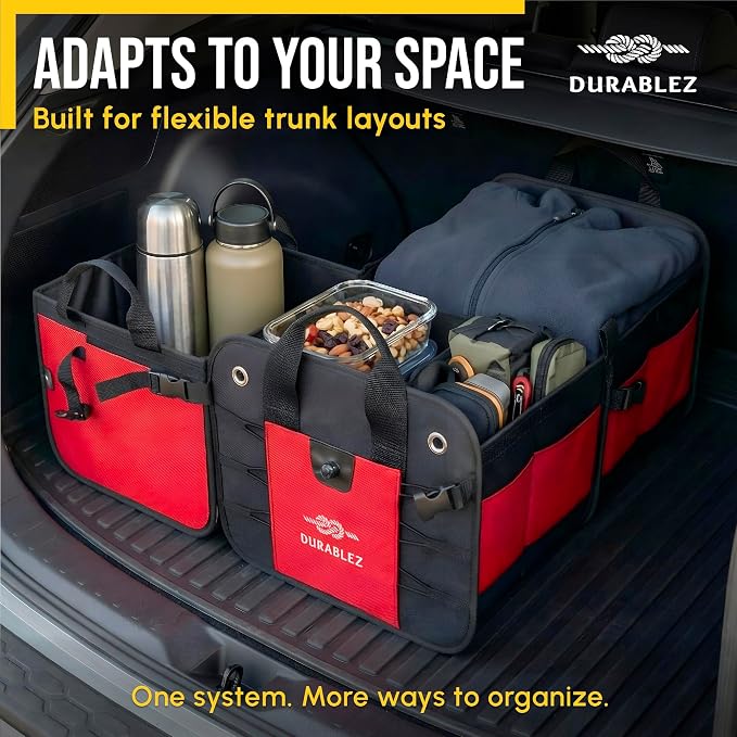 XL Trunk Organizer 3-Section Modular – Extra Large Car Storage - Image 4