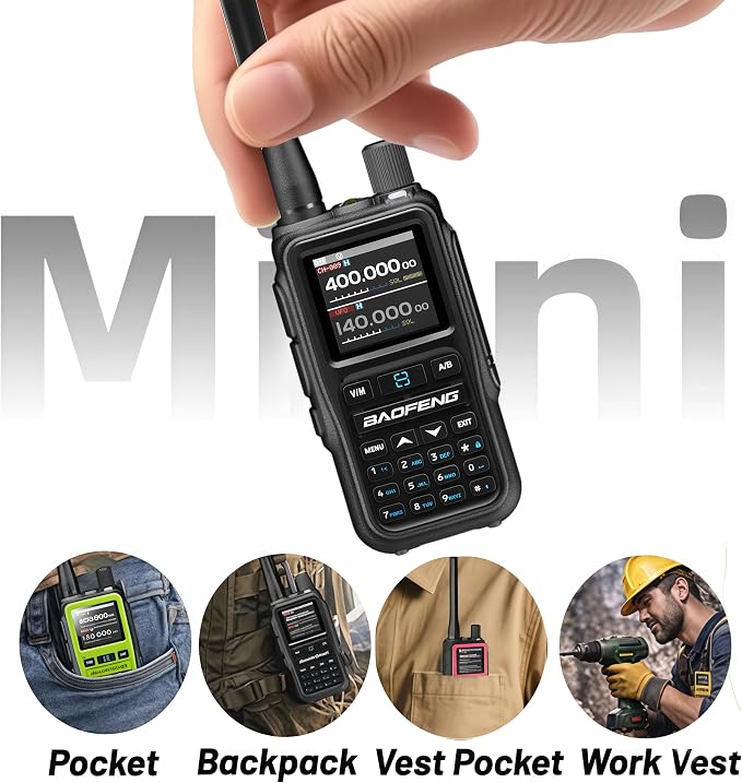 BAOFENG UV-5R Mini Ham Radio: Long Range Handheld Two Way Radio - Image 2