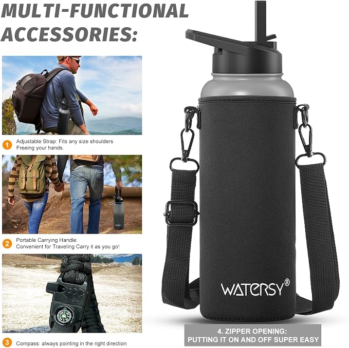 40oz Insulated Water Bottle, BPA Free&Leak Proof, Stainless Steel Water Flask - Image 6