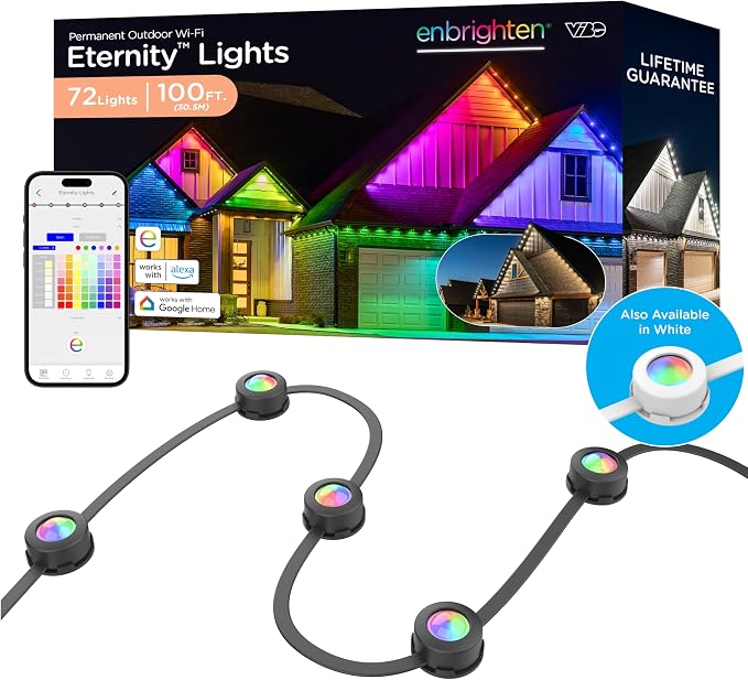 Enbrighten Vibe Eternity Permanent Outdoor Lights by Enbrighten