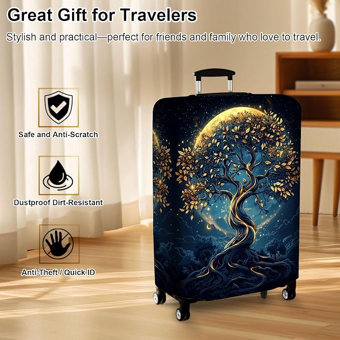 Luggage Cover Protector for 19-20 Inch Suitcases, TSA Approved Elastic Travel - Image 7