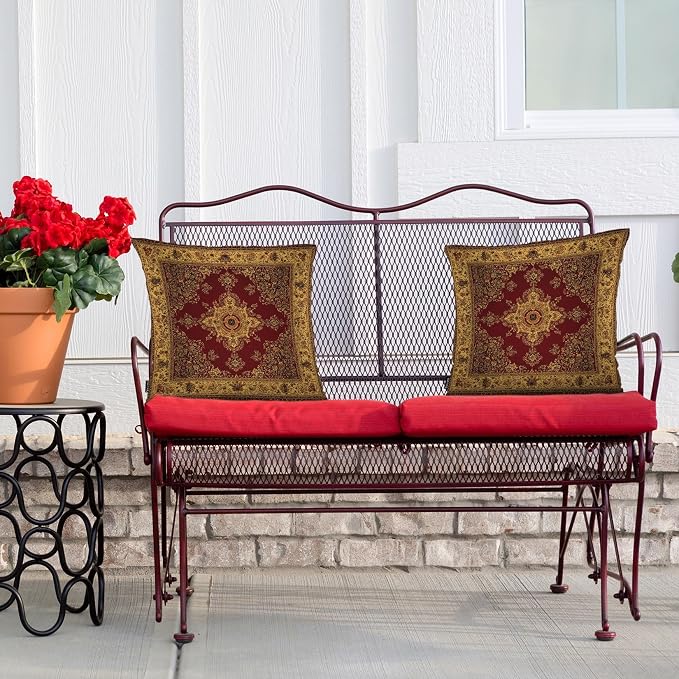 Swono Paisley Carpet Cozy Pillowcase Cushion Cover, Persian Carpet Tribal - Image 4