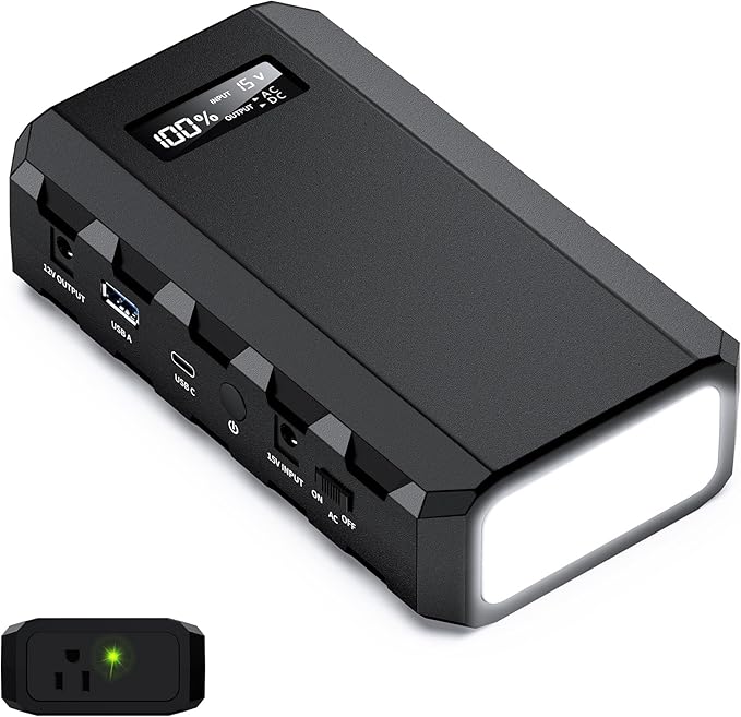 SinKeu Laptop Power Bank with AC Outlet, 65W Portable Laptop Charger with QC3.0 by SinKeu